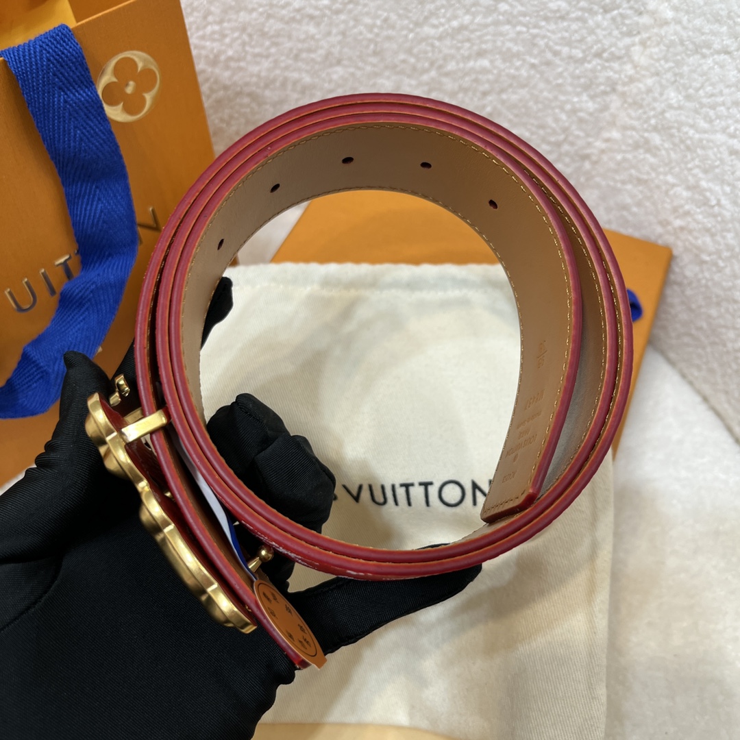  Louis Vuitton LV Men's Custom Canvas Belt