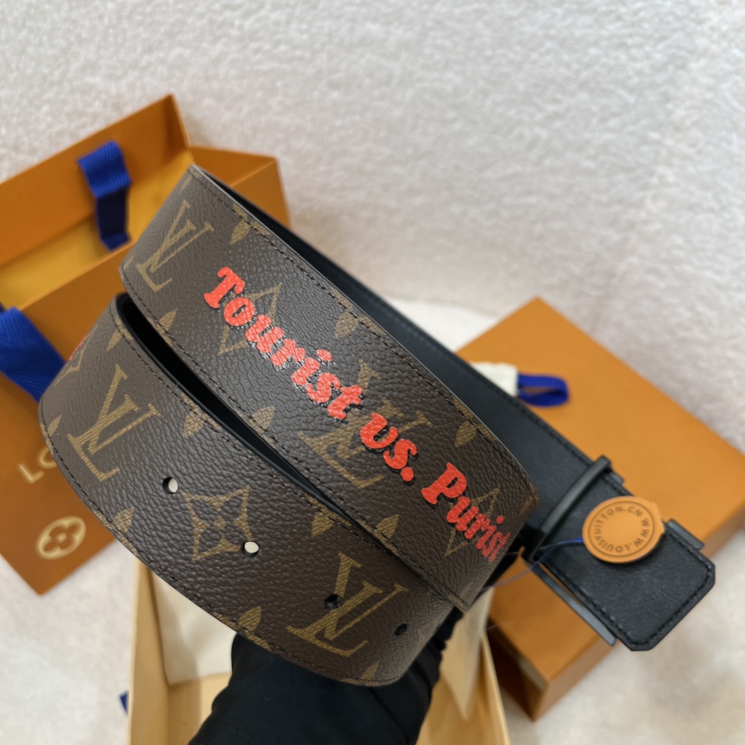 Louis Vuitton LV Men's Reversible Canvas Belt