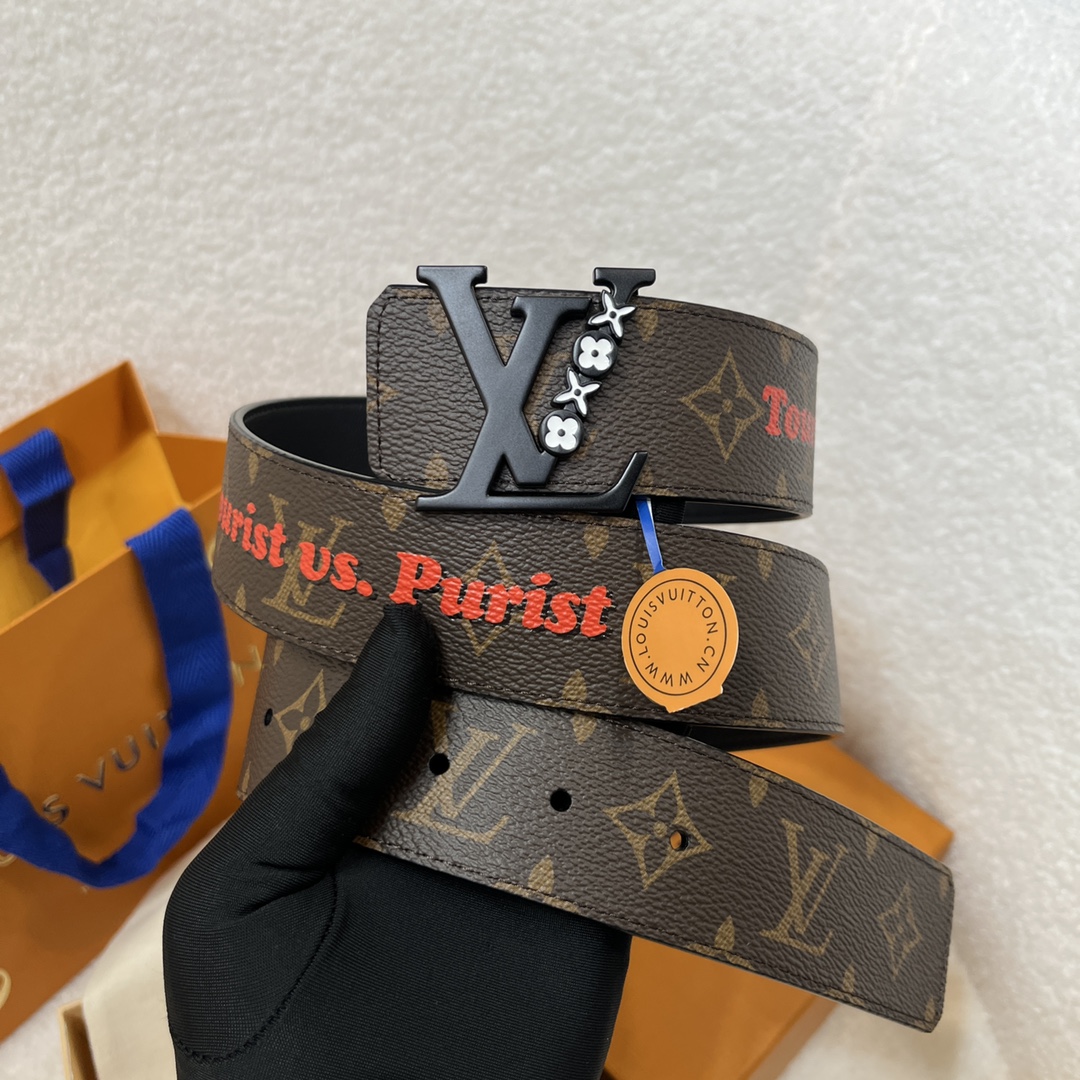 Louis Vuitton LV Men's Reversible Canvas Belt