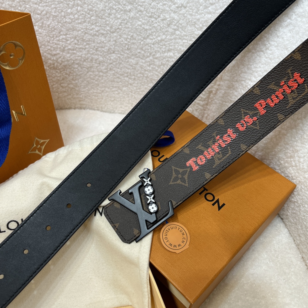 Louis Vuitton LV Men's Reversible Canvas Belt