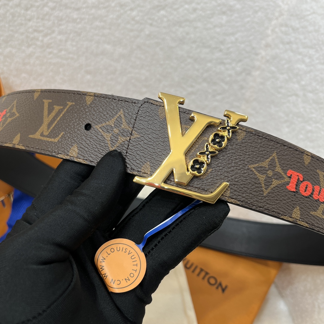 Louis Vuitton LV Men's Reversible Canvas Belt