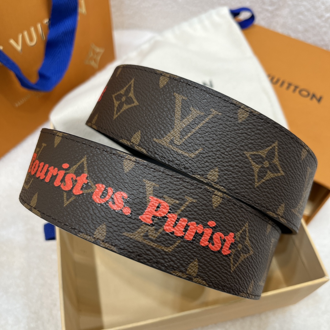 Louis Vuitton LV Men's Reversible Canvas Belt