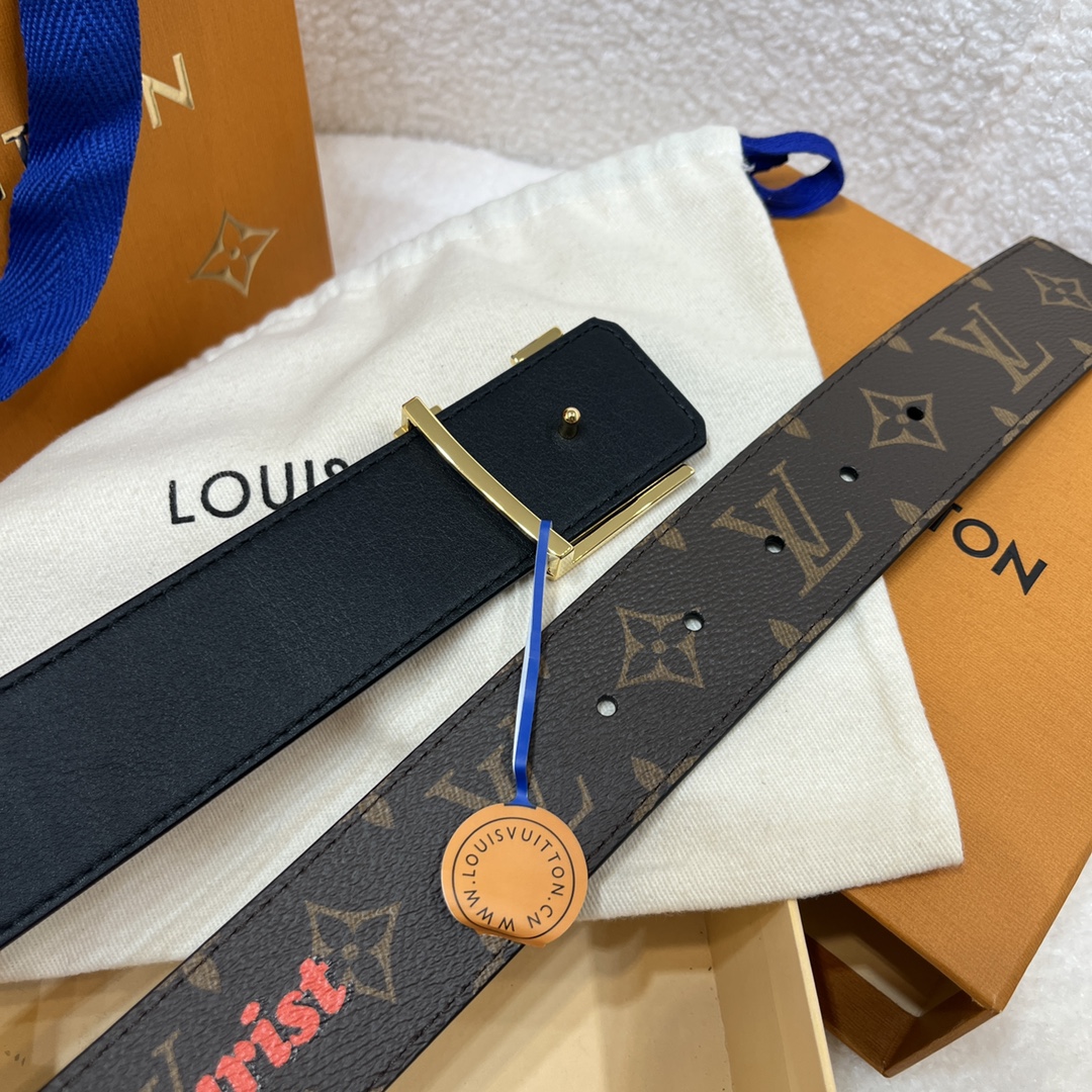 Louis Vuitton LV Men's Reversible Canvas Belt