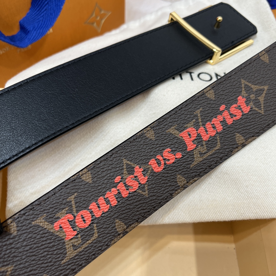 Louis Vuitton LV Men's Reversible Canvas Belt