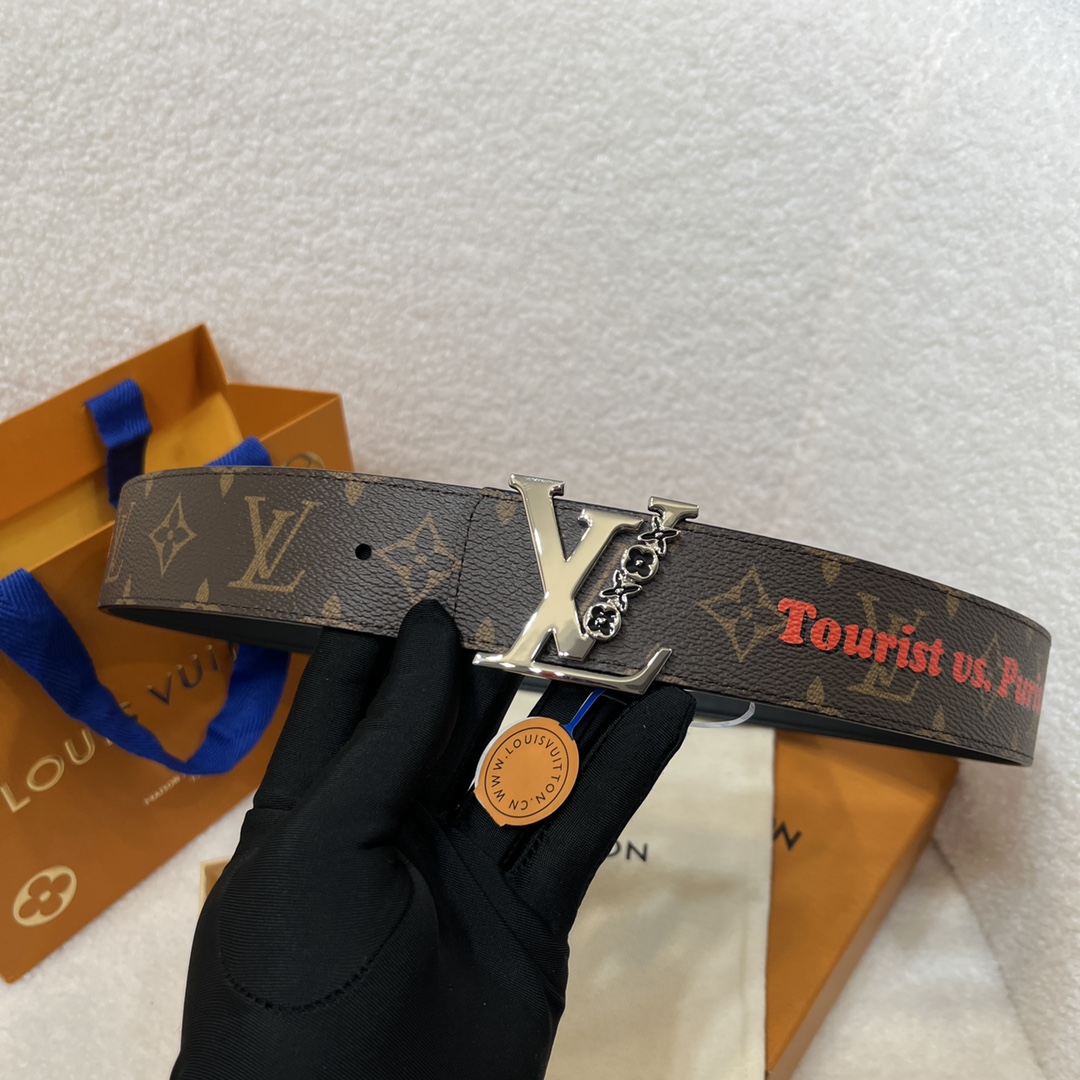 Louis Vuitton LV Men's Reversible Canvas Belt