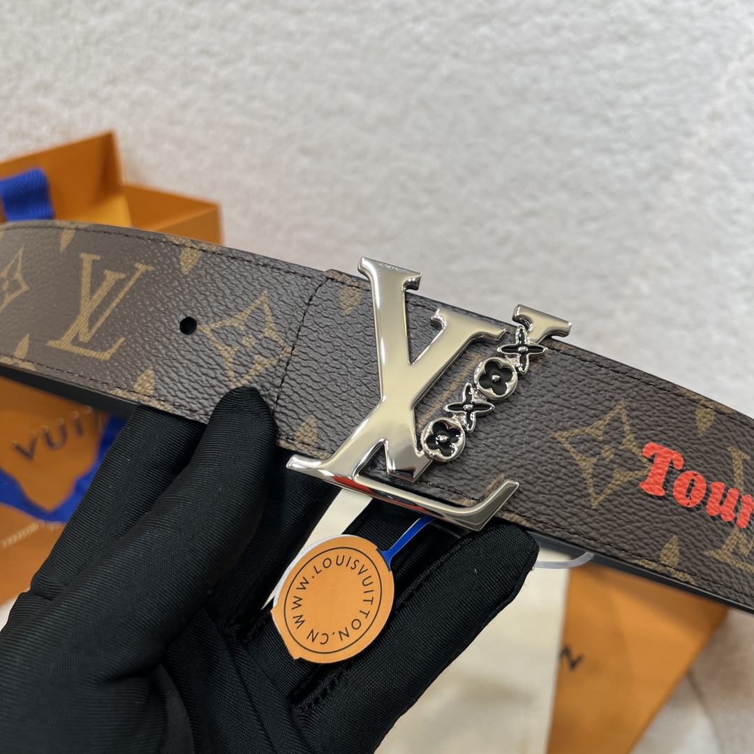 Louis Vuitton LV Men's Reversible Canvas Belt