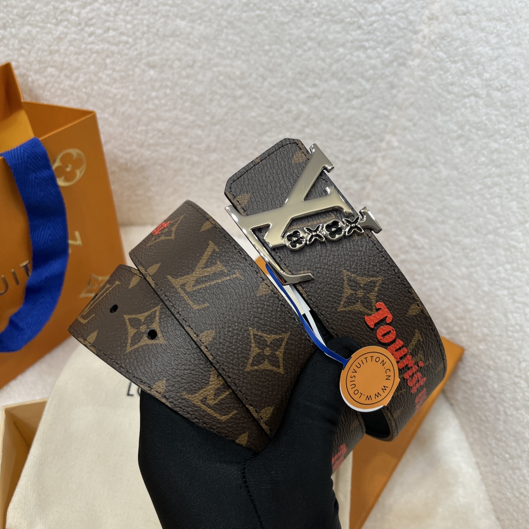 Louis Vuitton LV Men's Reversible Canvas Belt