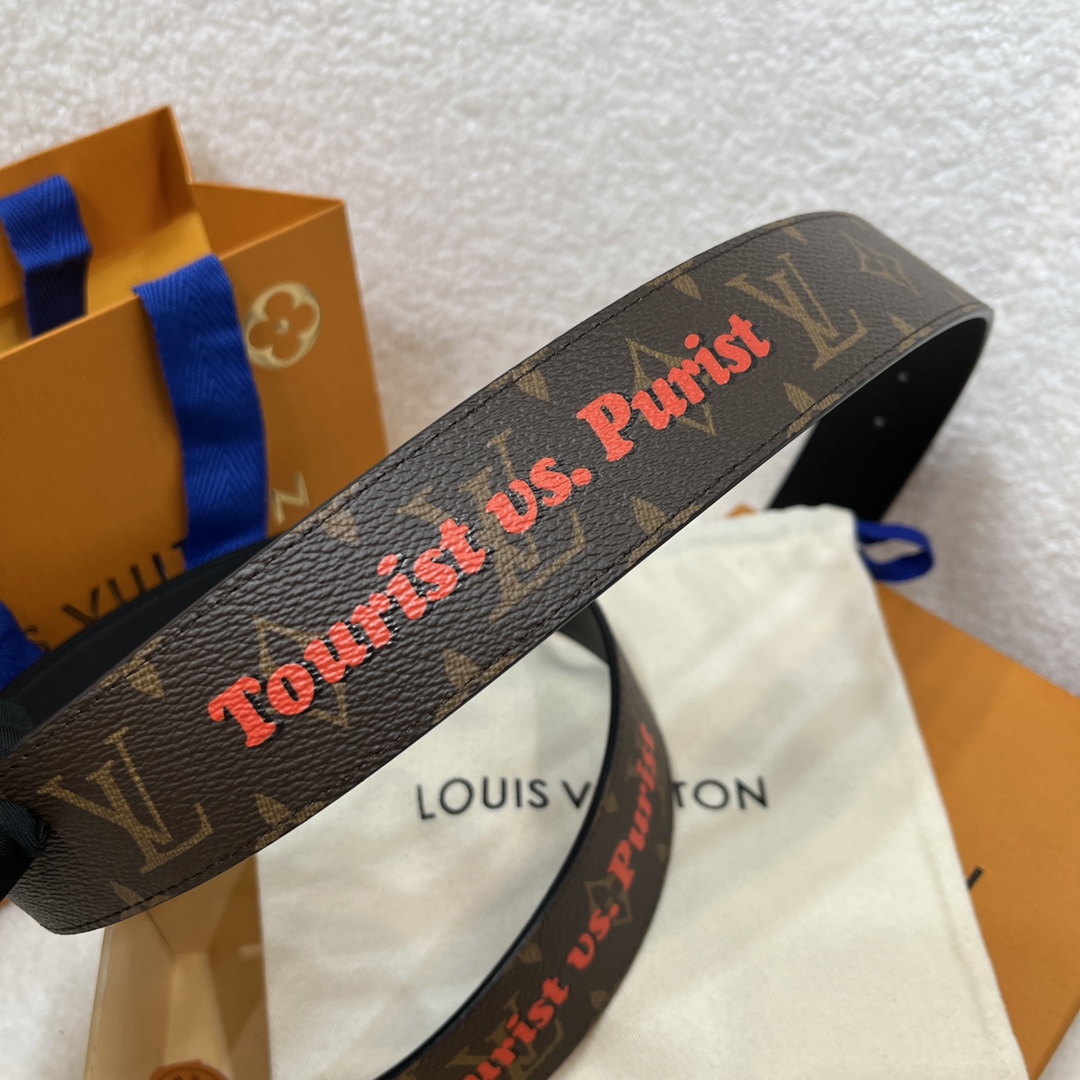 Louis Vuitton LV Men's Reversible Canvas Belt