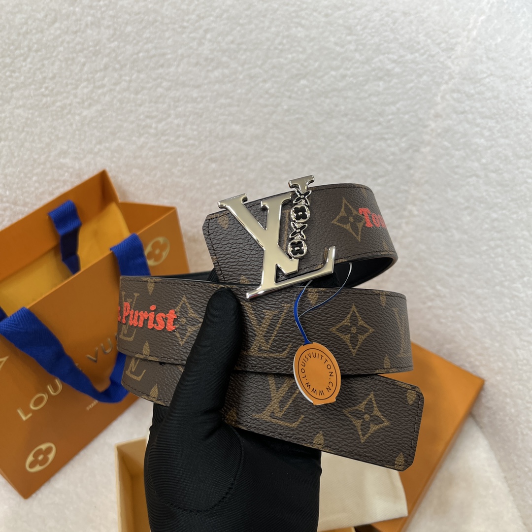 Louis Vuitton LV Men's Reversible Canvas Belt