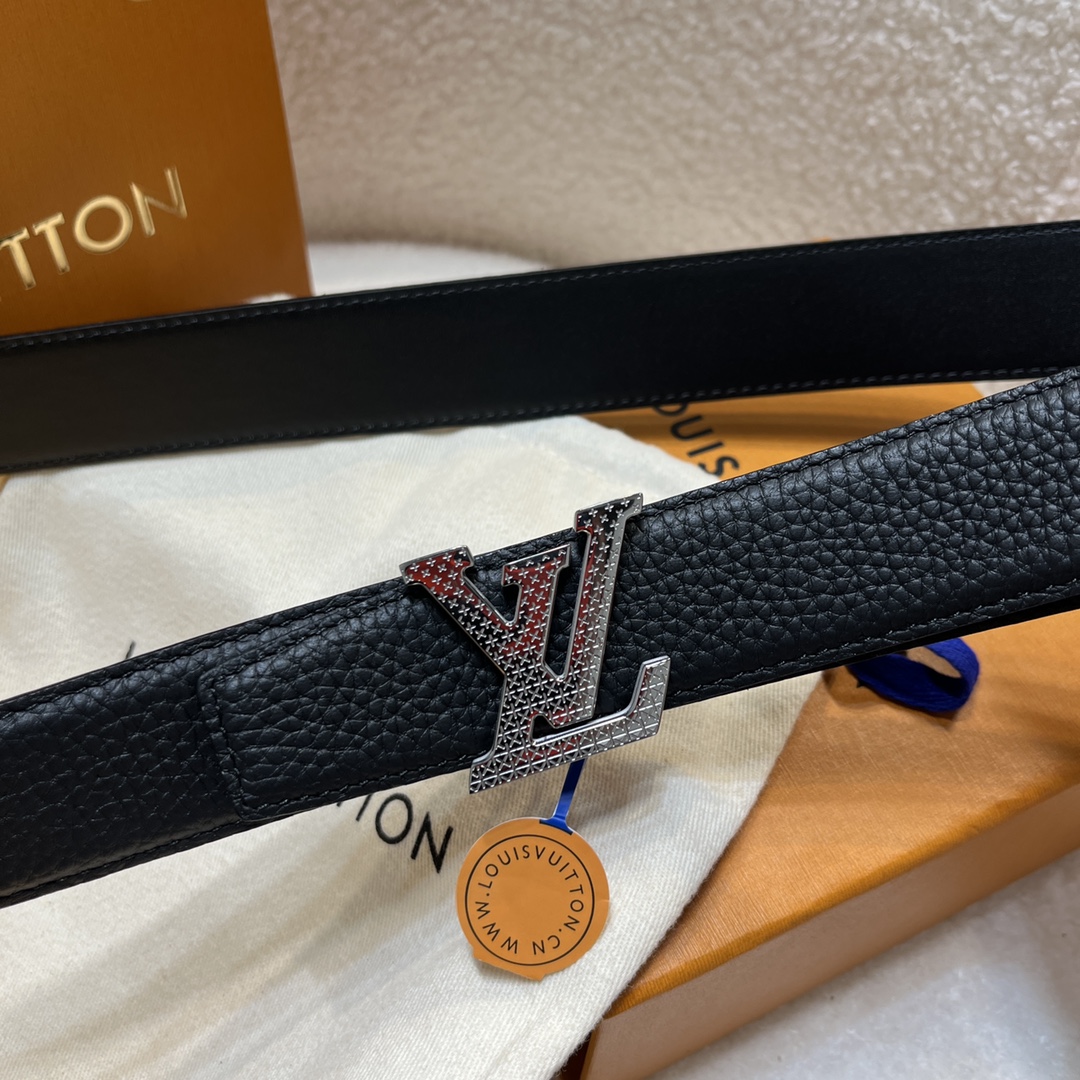 Louis Vuitton LV Men's Reversible Togo Leather Belt