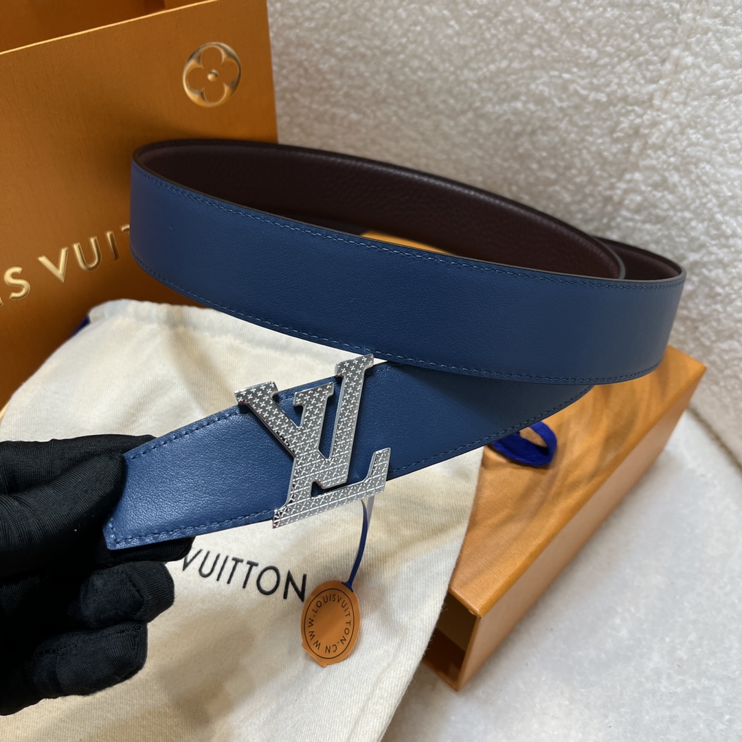 Louis Vuitton LV Men's Reversible Togo Leather Belt