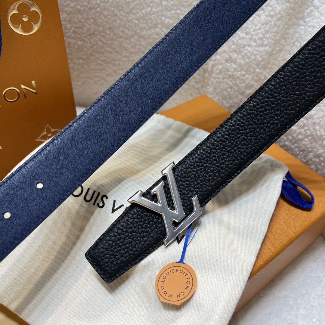 Louis Vuitton LV Men's Reversible Togo Leather Belt