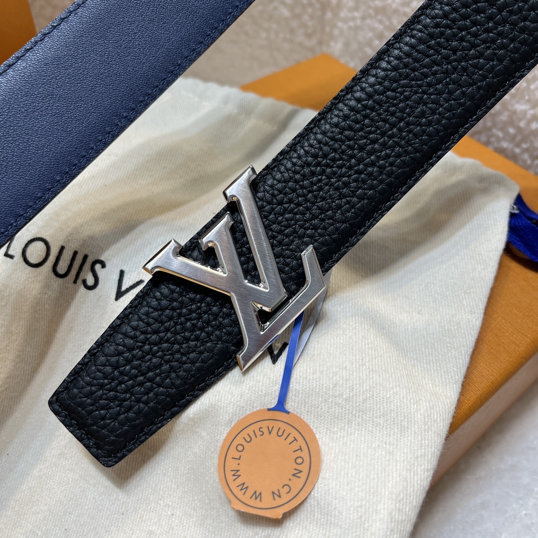 Louis Vuitton LV Men's Reversible Togo Leather Belt