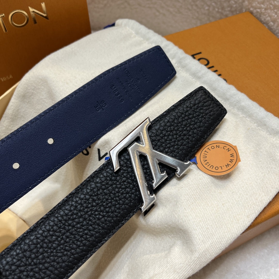 Louis Vuitton LV Men's Reversible Togo Leather Belt