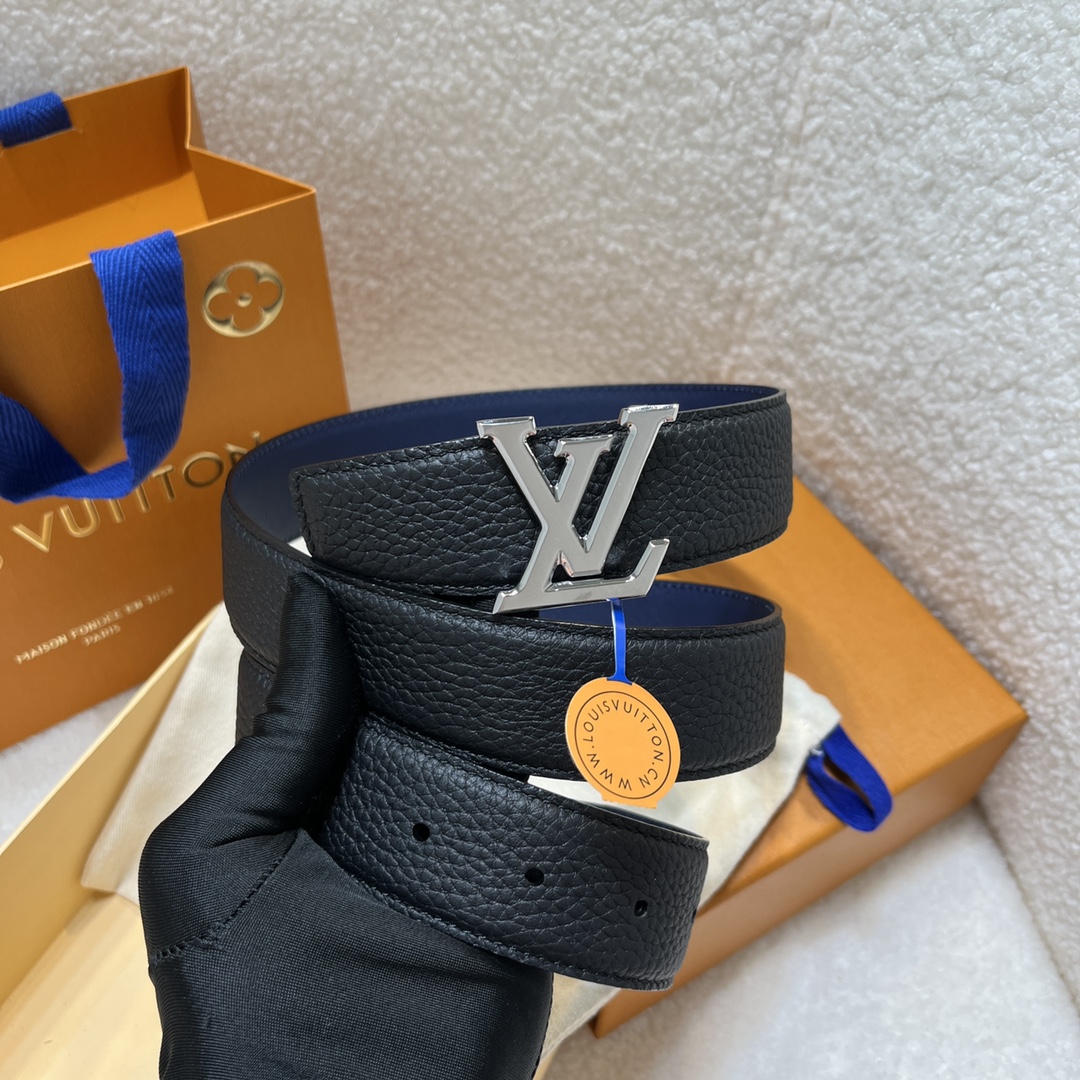 Louis Vuitton LV Men's Reversible Togo Leather Belt