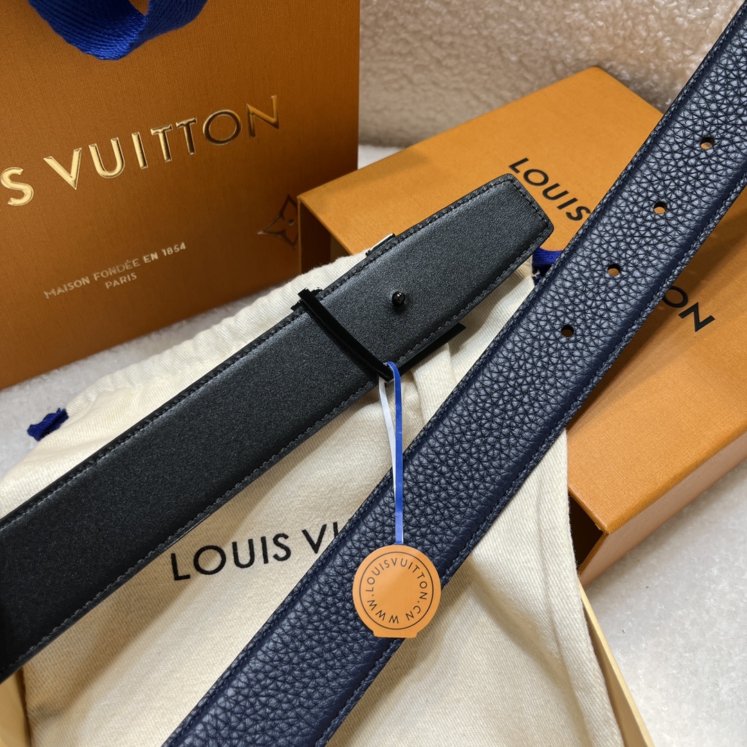 Louis Vuitton LV Men's Reversible Togo Leather Belt