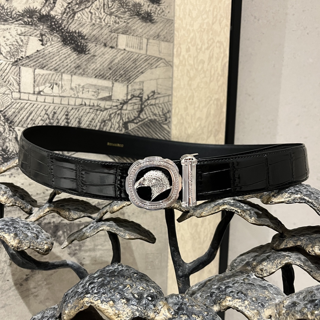 Stefano Ricci High-End Men's Reversible Belt