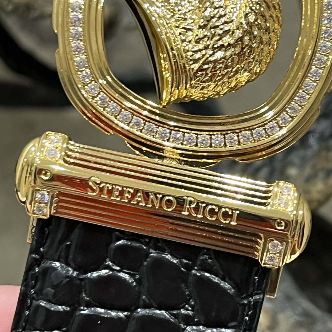 Stefano Ricci High-End Men's Reversible Belt