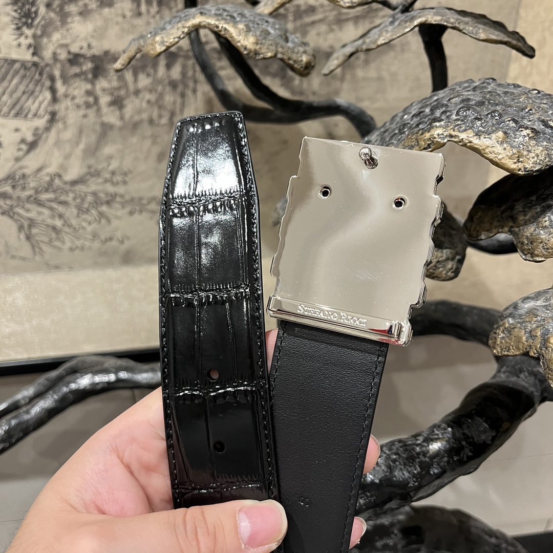 Ferragamo Men's 3.8cm Reversible Luxury Belt