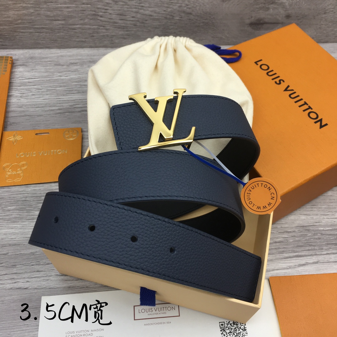 Louis Vuitton Men's Casual 3.5cm Reversible Belt