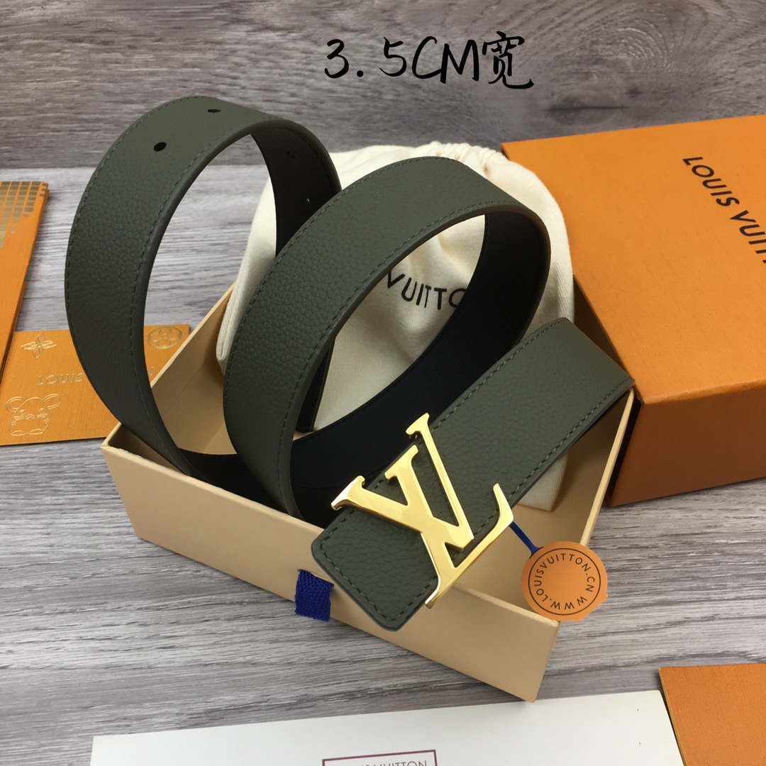 Louis Vuitton Men's Casual 3.5cm Reversible Belt