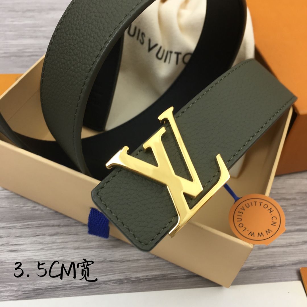 Louis Vuitton Men's Casual 3.5cm Reversible Belt