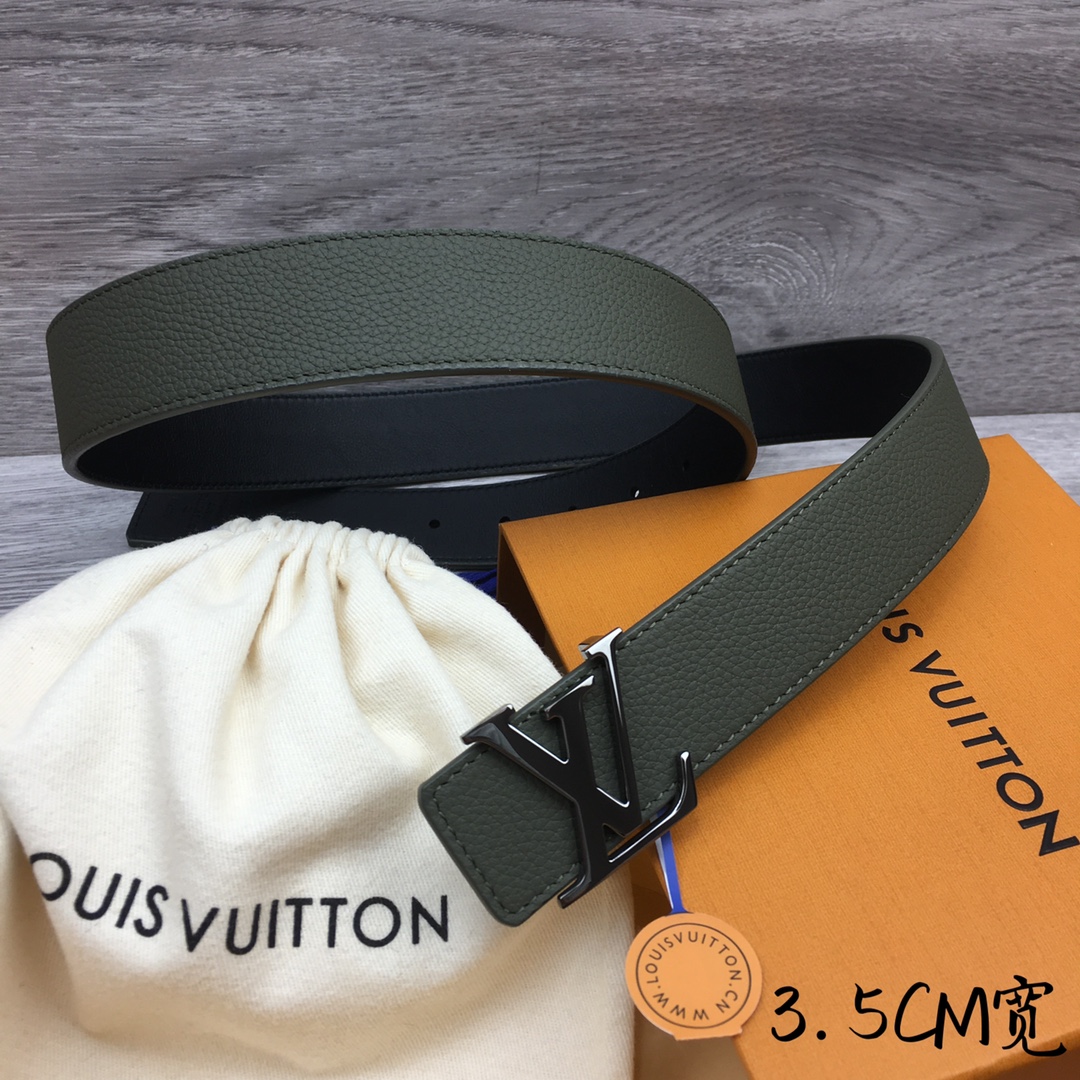 Louis Vuitton Men's Casual 3.5cm Reversible Belt