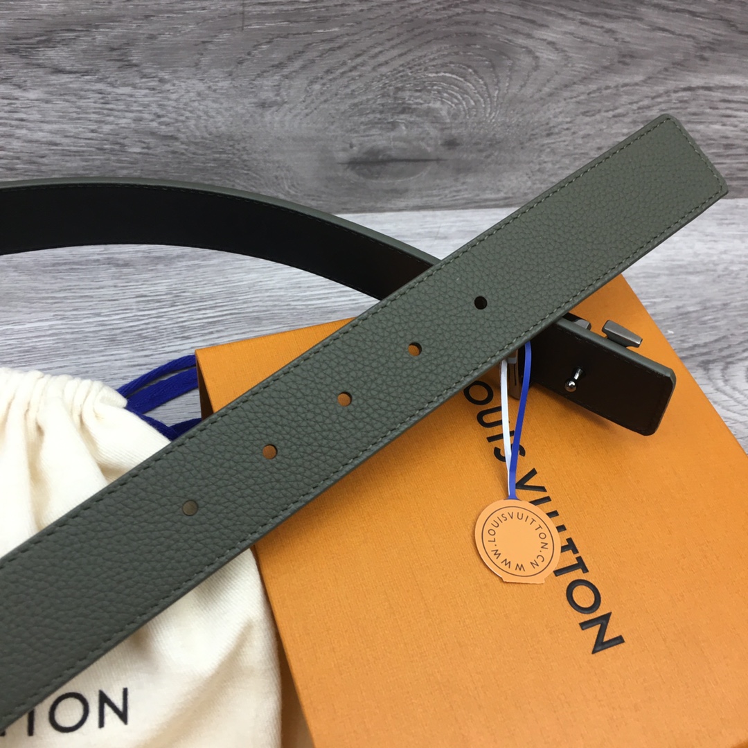 Louis Vuitton Men's Casual 3.5cm Reversible Belt