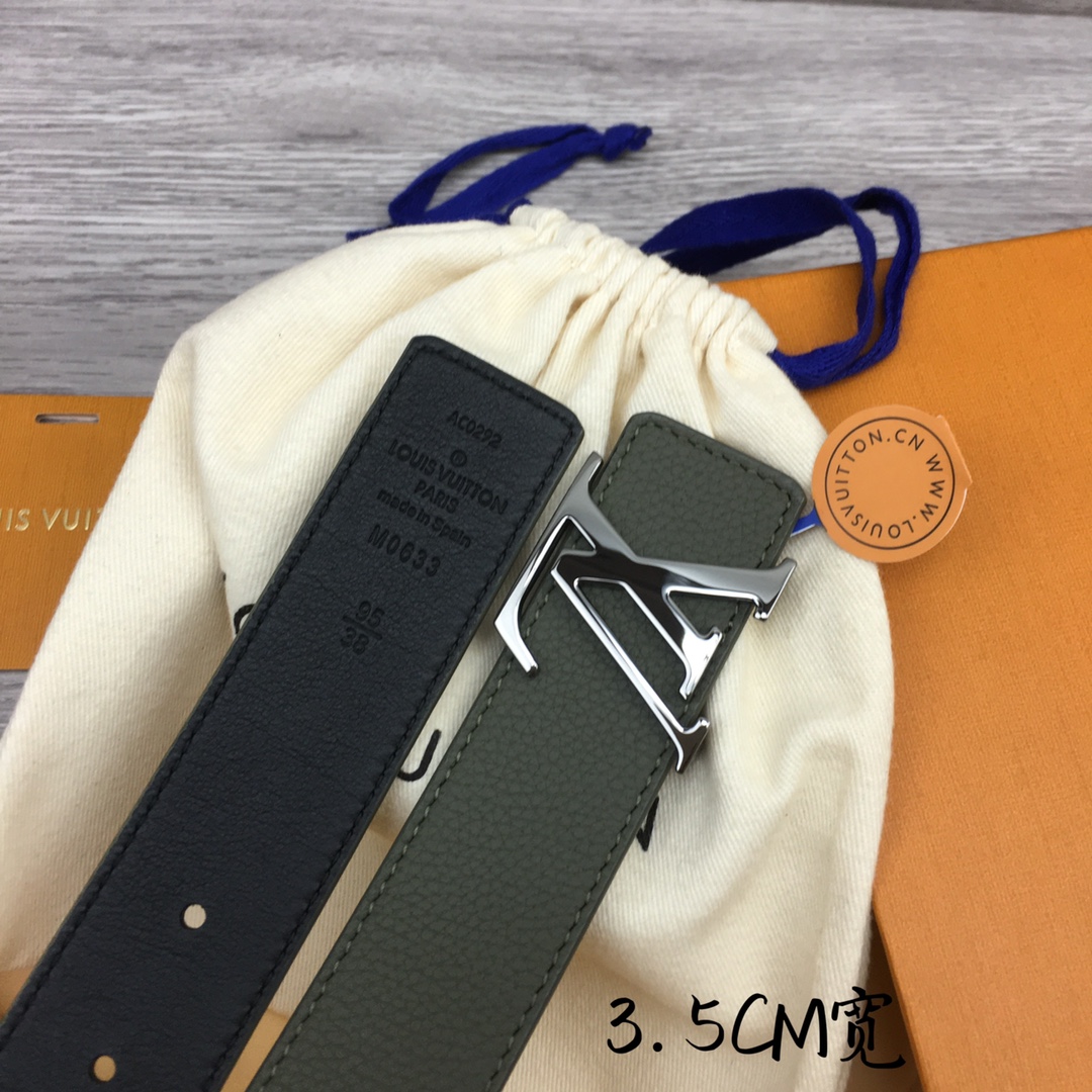 Louis Vuitton Men's Casual 3.5cm Reversible Belt