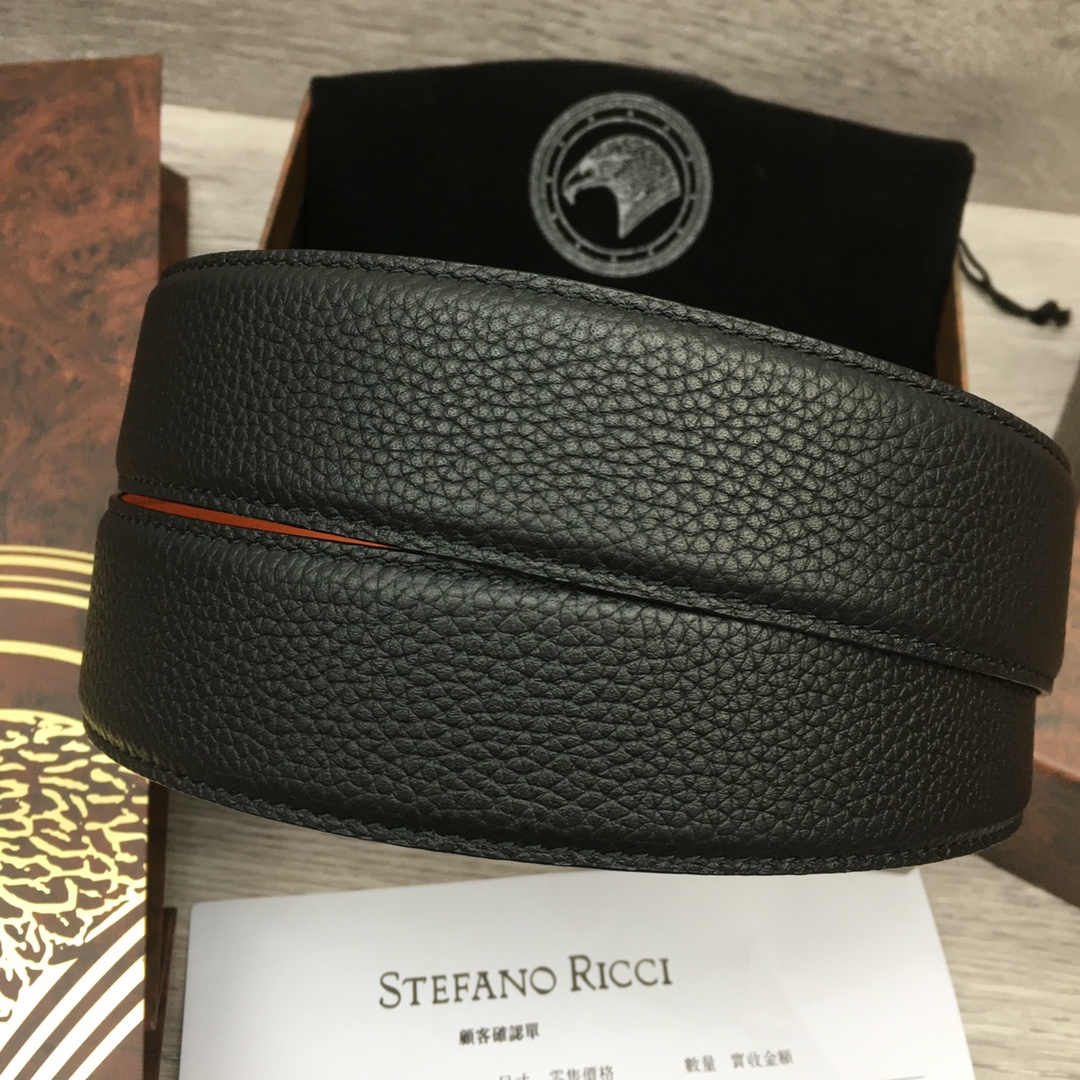 Stefano Ricci Men's Luxury 3.8cm Reversible Belt