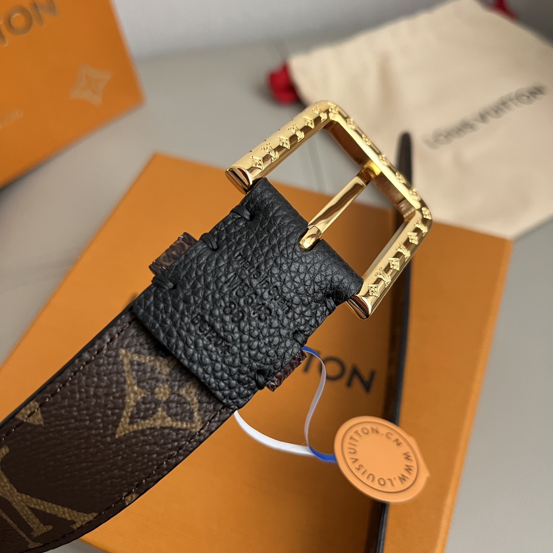 Louis Vuitton LV Women's New Floral Metal Buckle Belt