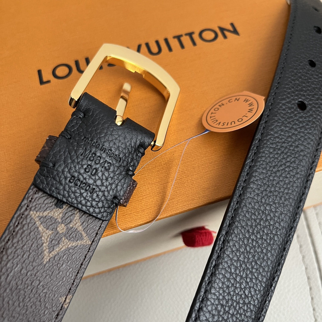 Louis Vuitton LV Women's New Floral Metal Buckle Belt