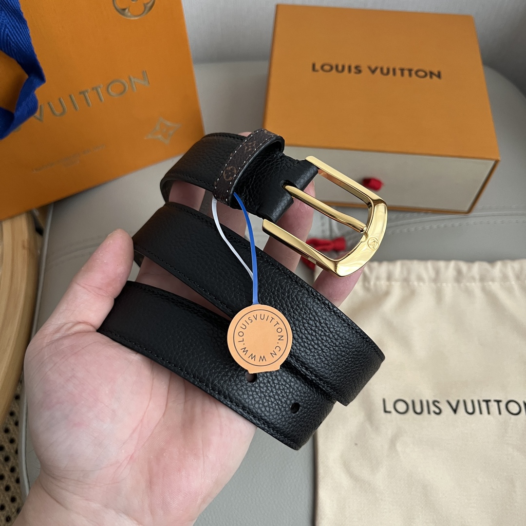 Louis Vuitton LV Women's New Floral Metal Buckle Belt