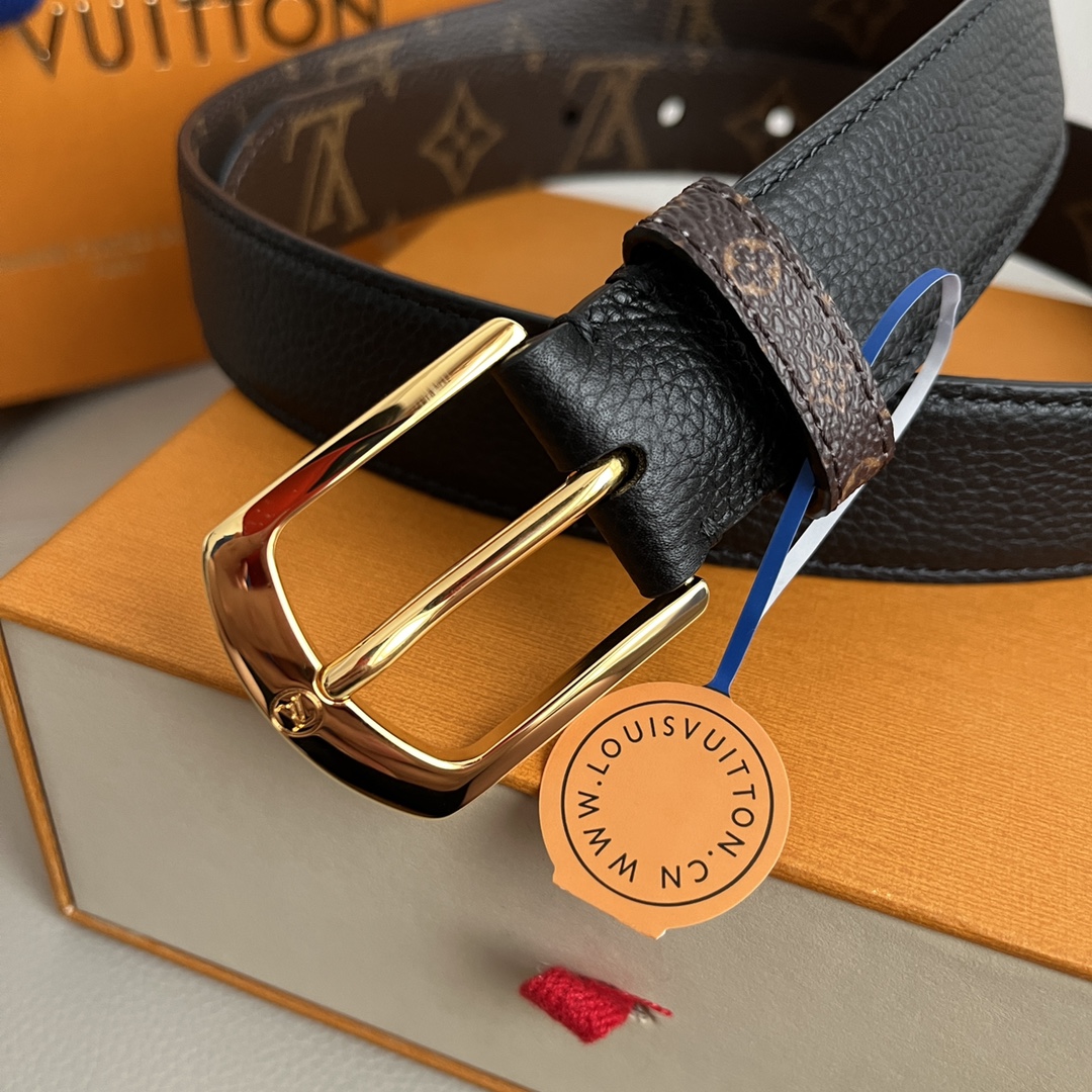 Louis Vuitton LV Women's New Floral Metal Buckle Belt