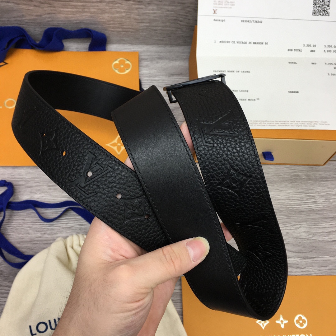 Louis Vuitton LV Reversible 4cm Logo Belt