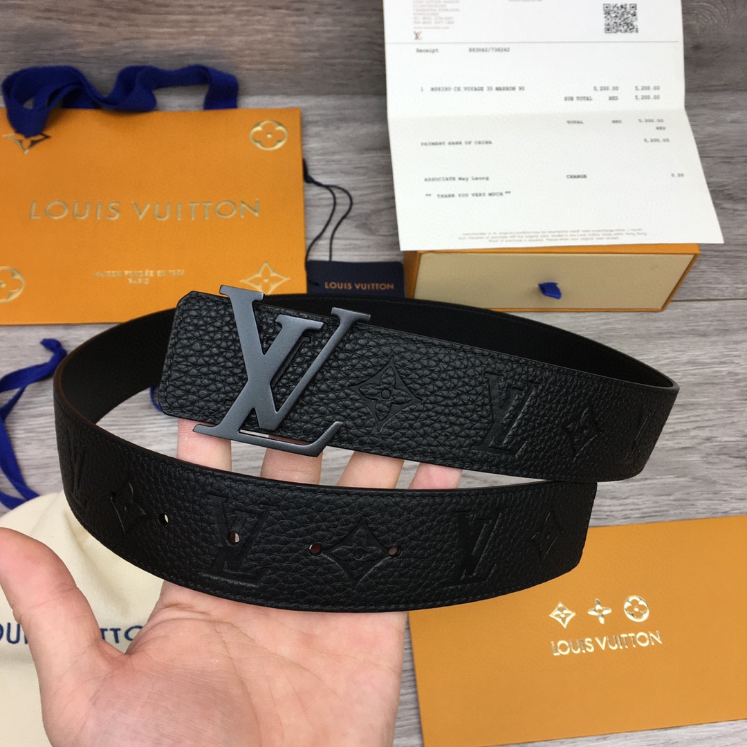 Louis Vuitton LV Reversible 4cm Logo Belt