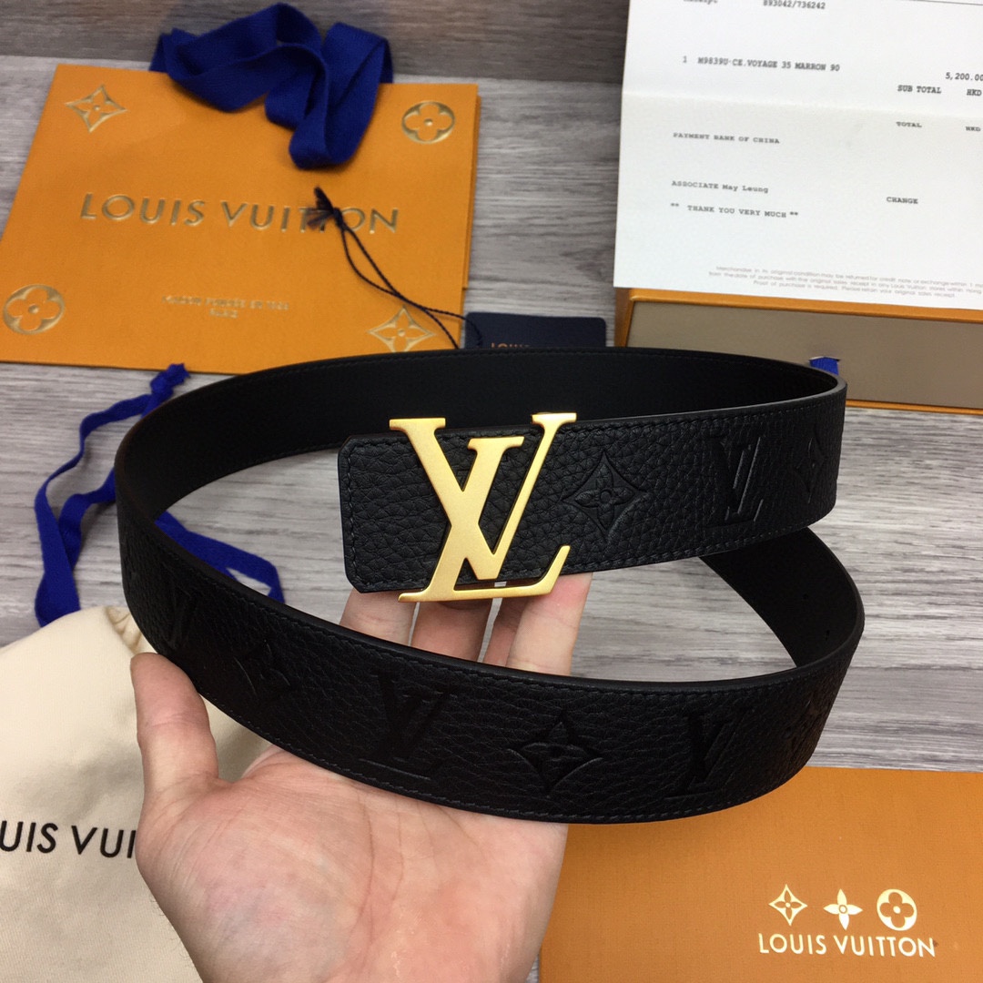 Louis Vuitton LV Reversible 4cm Logo Belt