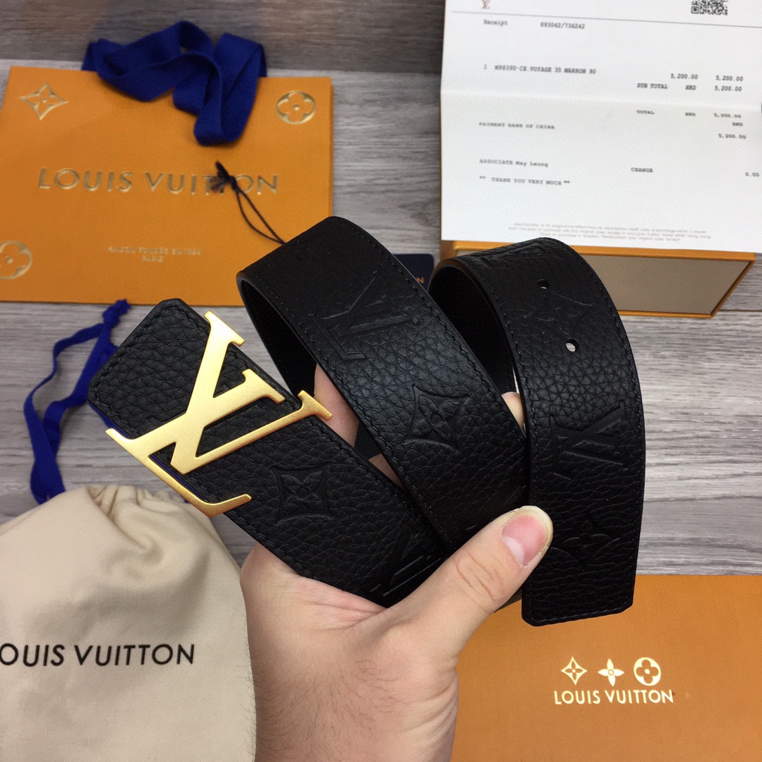 Louis Vuitton LV Reversible 4cm Logo Belt