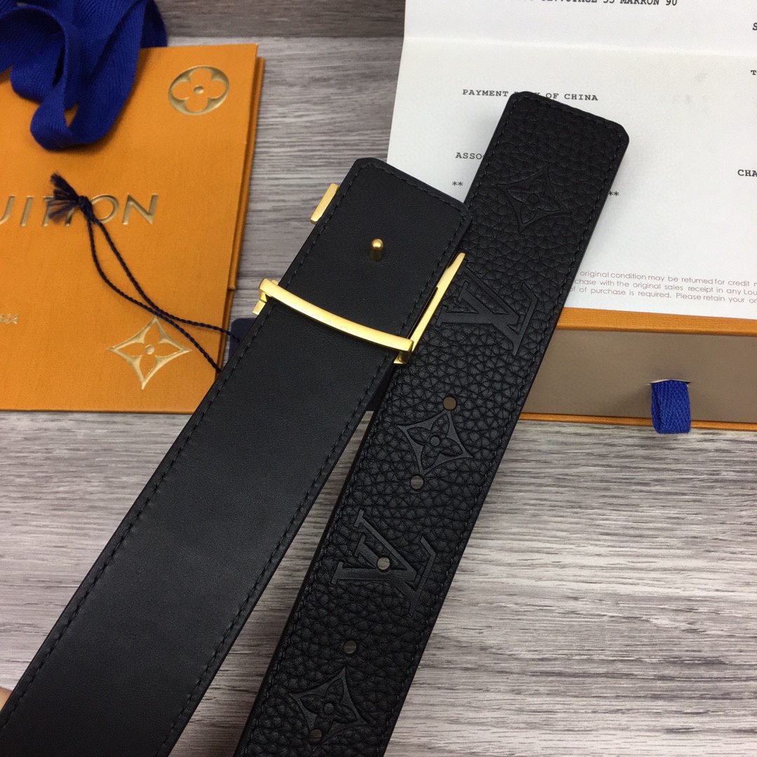 Louis Vuitton LV Reversible 4cm Logo Belt