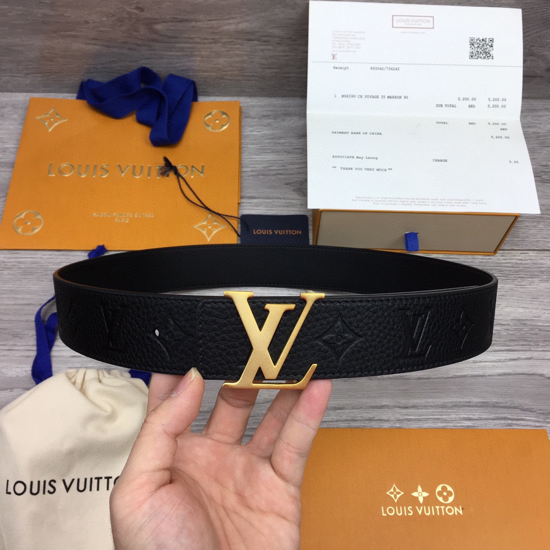 Louis Vuitton LV Reversible 4cm Logo Belt