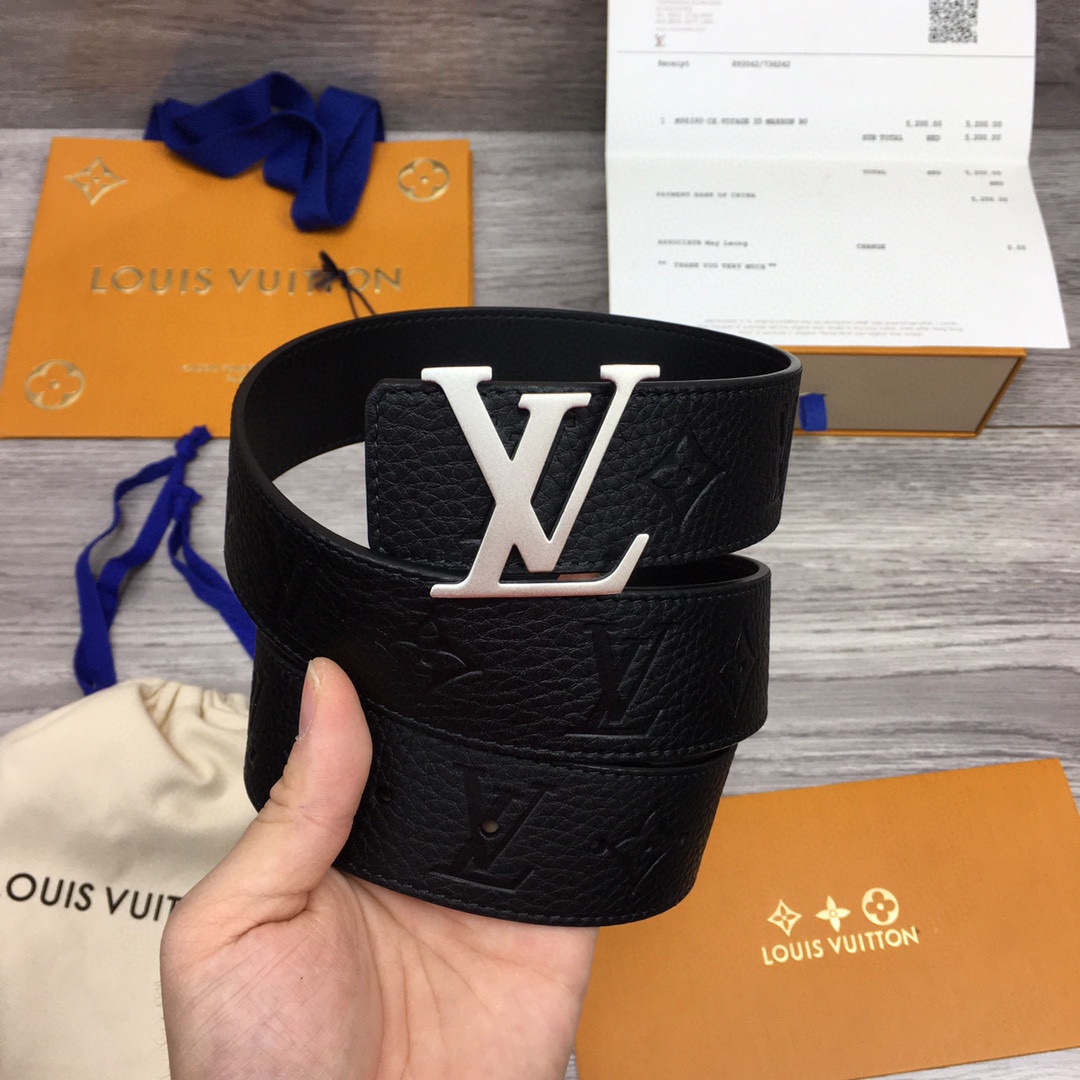 Louis Vuitton LV Reversible 4cm Logo Belt