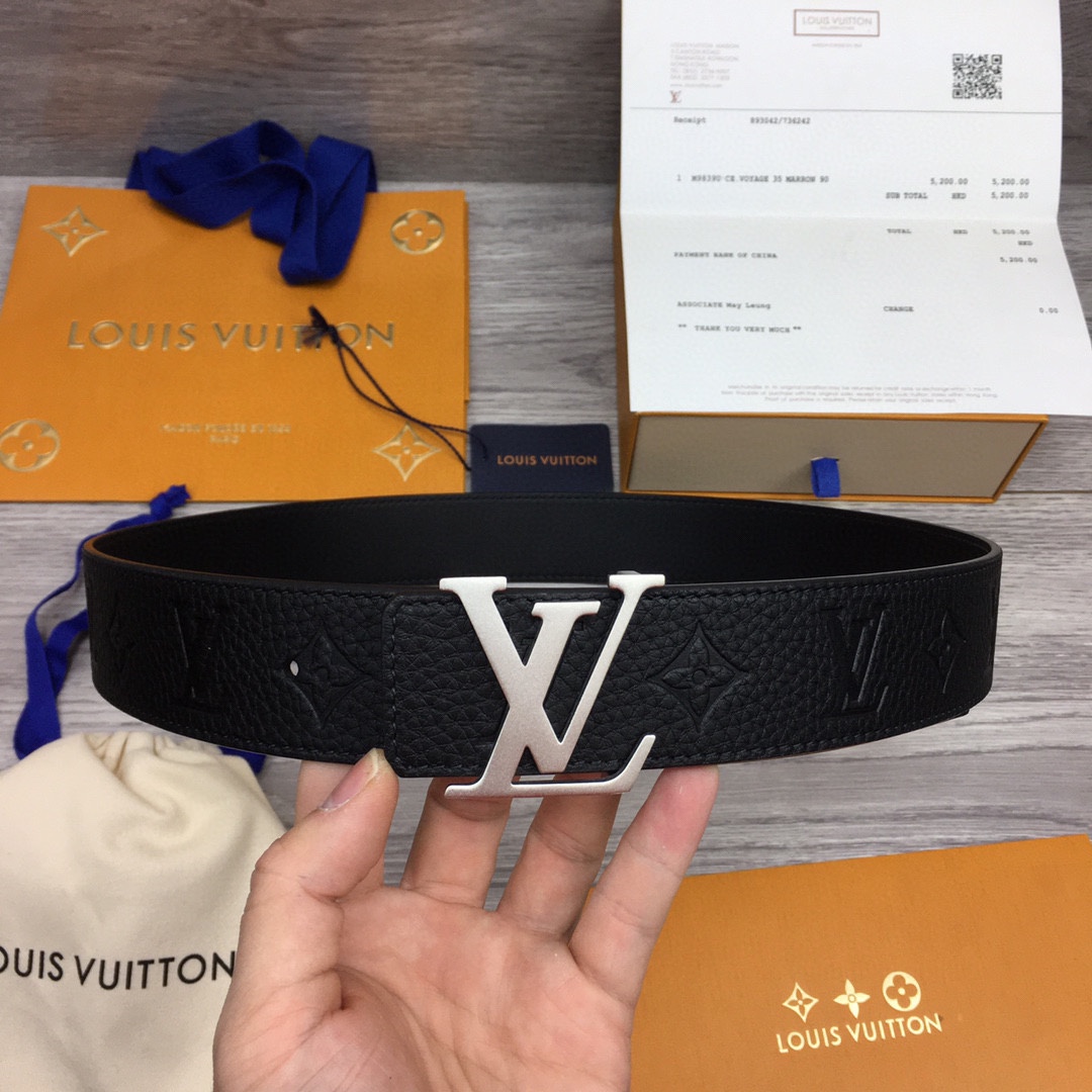 Louis Vuitton LV Reversible 4cm Logo Belt