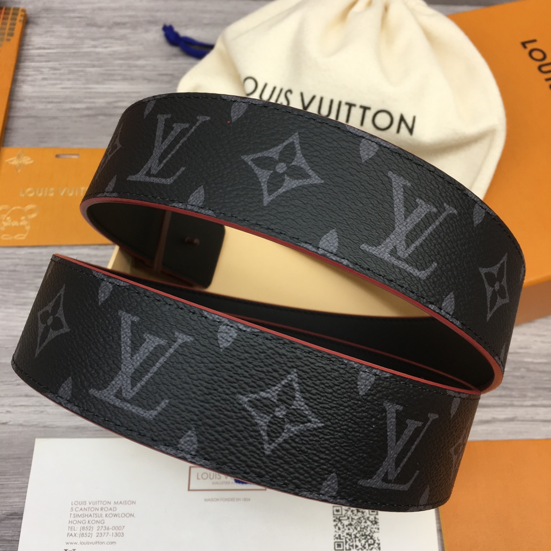 Louis Vuitton LV Men's Reversible 4cm Canvas Belt