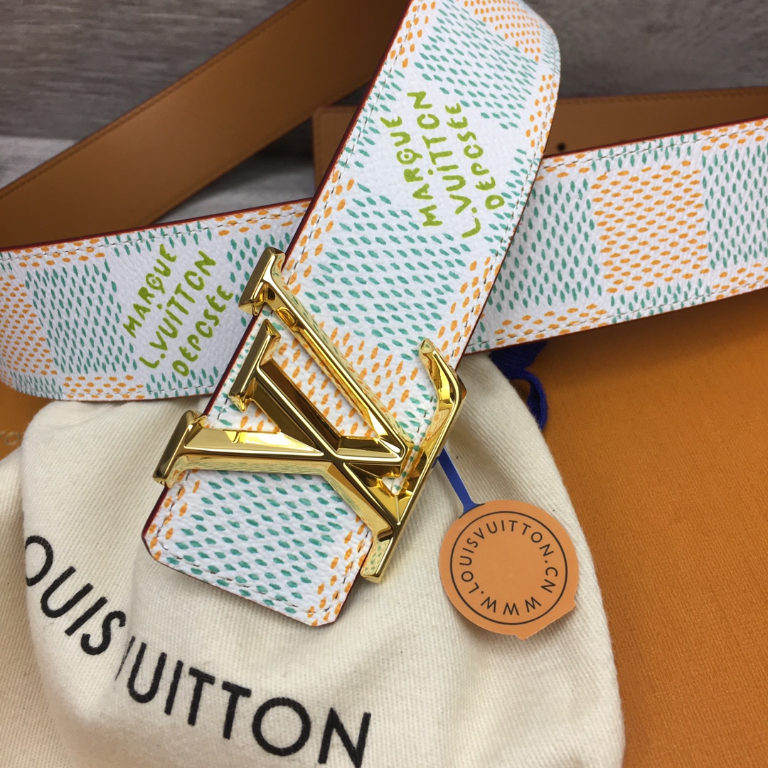 Louis Vuitton LV Men's Reversible 4cm Printed Canvas Belt