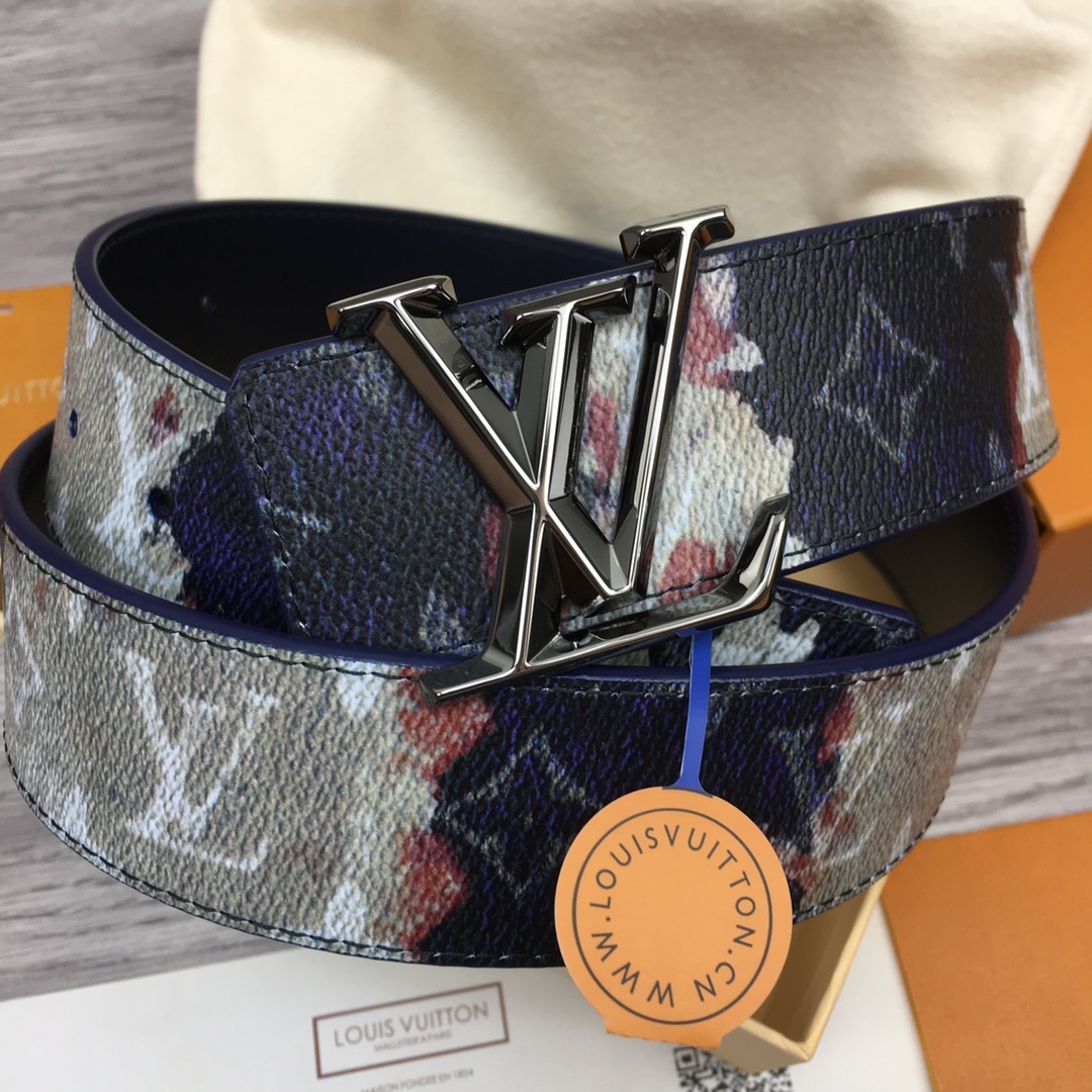 Louis Vuitton LV Men's Reversible 4cm Printed Canvas Belt