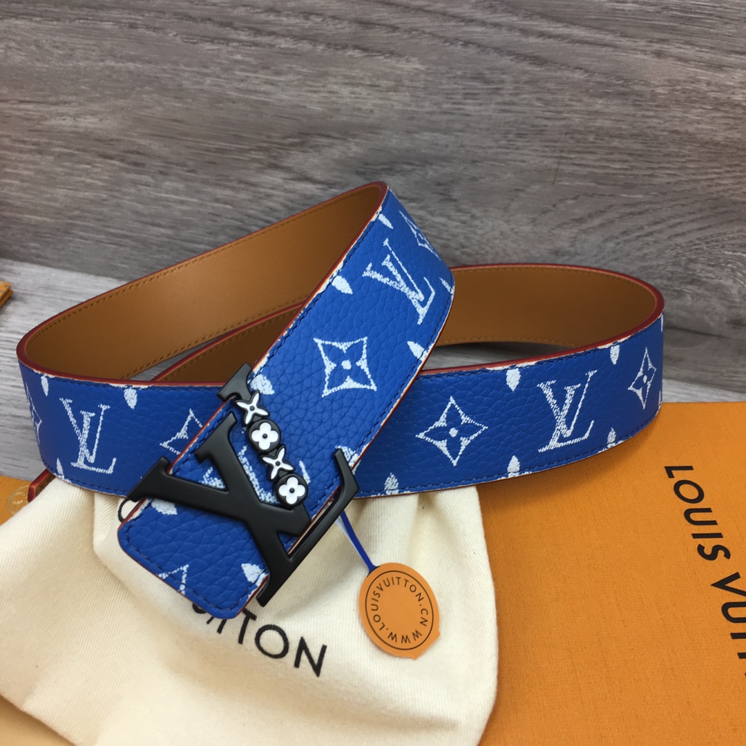 Louis Vuitton LV Men's New Season 4cm Floral Enamel Belt