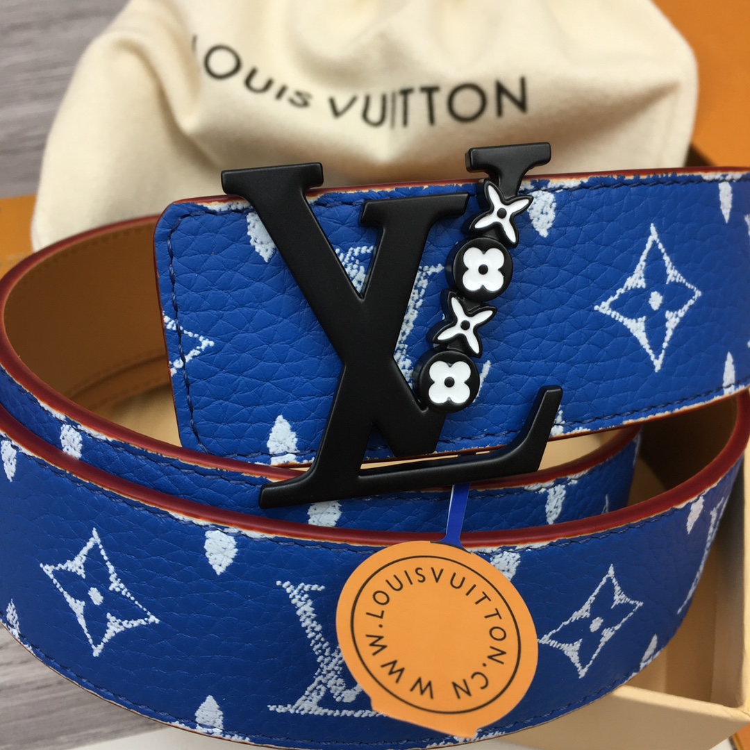 Louis Vuitton LV Men's New Season 4cm Floral Enamel Belt