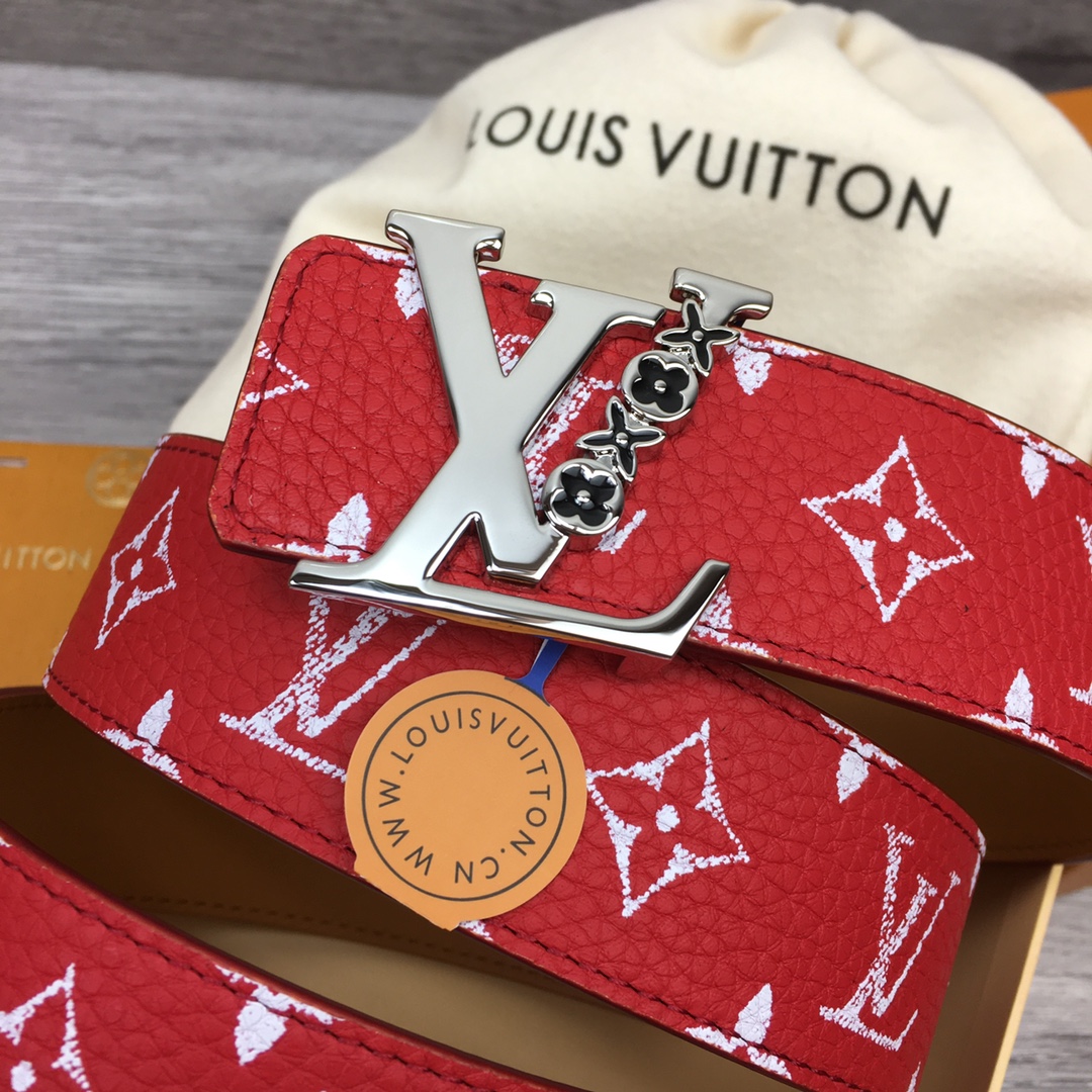 Louis Vuitton LV Men's New Season 4cm Floral Enamel Belt