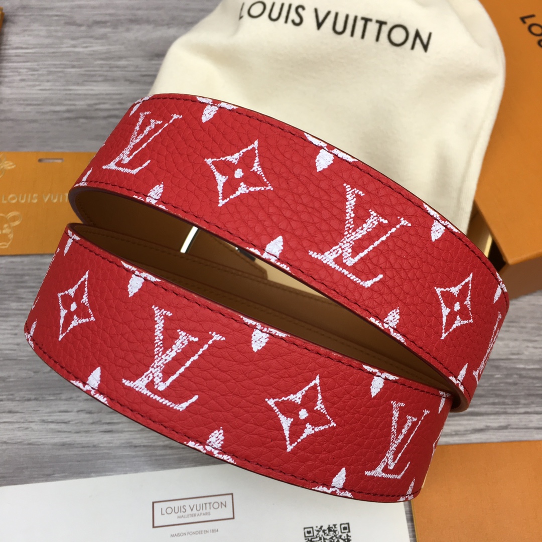 Louis Vuitton LV Men's New Season 4cm Floral Enamel Belt