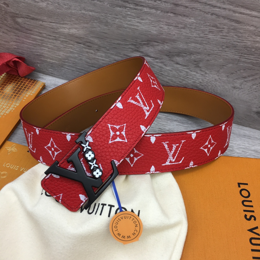 Louis Vuitton LV Men's New Season 4cm Floral Enamel Belt